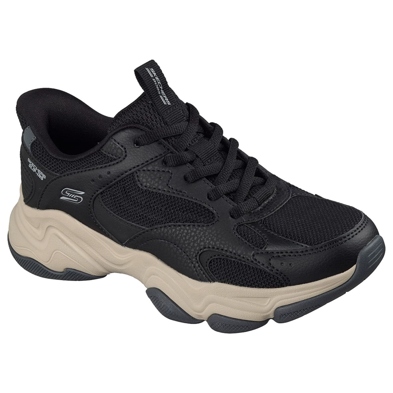 ZAPATILLAS SKECHERS MUJER SLIP-INS BOBS DIEGO CROSS NEGRO - 5