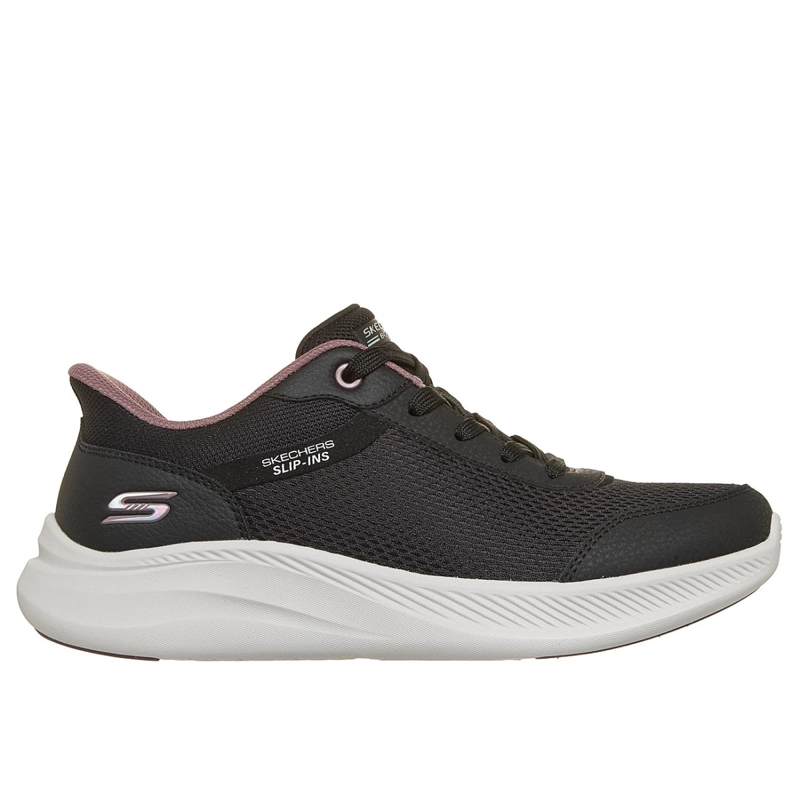 ZAPATILLAS SKECHERS MUJER SLIP-INS BOBS MODA FLEX NEGRO - 1