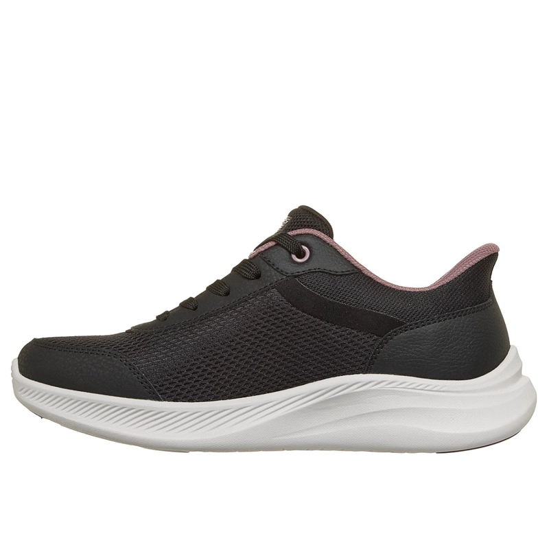 ZAPATILLAS SKECHERS MUJER SLIP-INS BOBS MODA FLEX NEGRO - 4