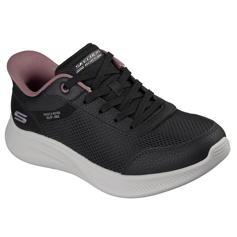 ZAPATILLAS SKECHERS MUJER SLIP-INS BOBS MODA FLEX NEGRO - 5