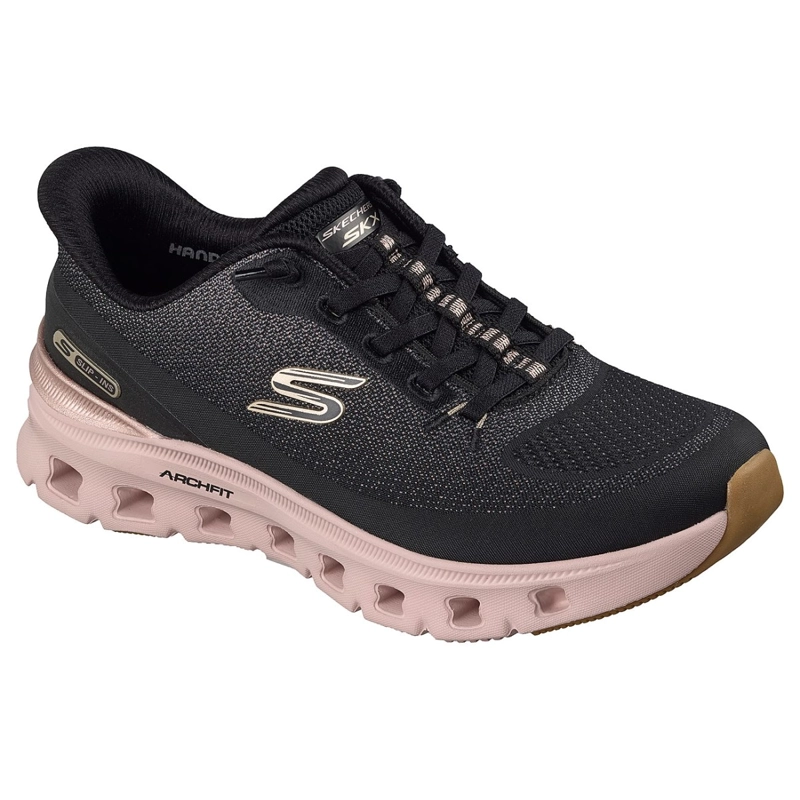 ZAPATILLAS SKECHERS MUJER SLIP-INS ARCH FIT GLIDE-STEP NEGRO - 2