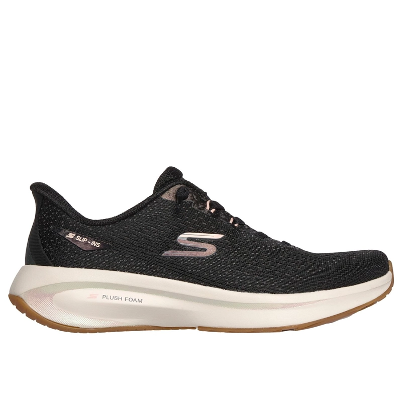 ZAPATILLAS SKECHERS MUJER SLIP-INS PLUSH FOAM NEGRO - 1