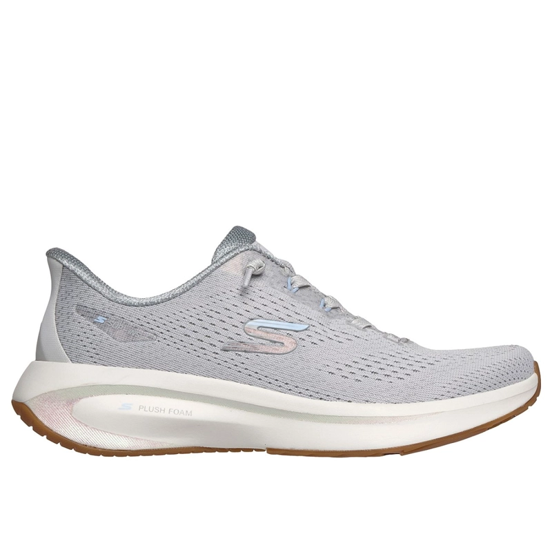 ZAPATILLAS SKECHERS MUJER SLIP-INS PLUSH FOAM GRIS - 1