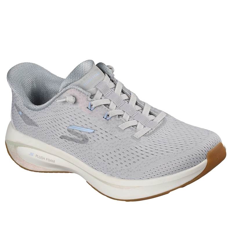 ZAPATILLAS SKECHERS MUJER SLIP-INS PLUSH FOAM GRIS - 2