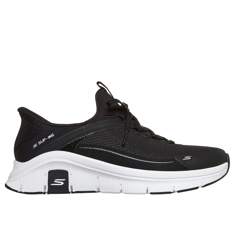 ZAPATILLAS SKECHERS MUJER SLIP-INS RELAXED FIT FLEX NEGRO - 1