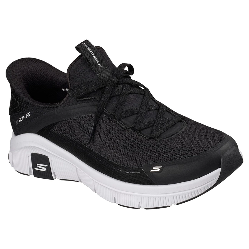 ZAPATILLAS SKECHERS MUJER SLIP-INS RELAXED FIT FLEX NEGRO - 5