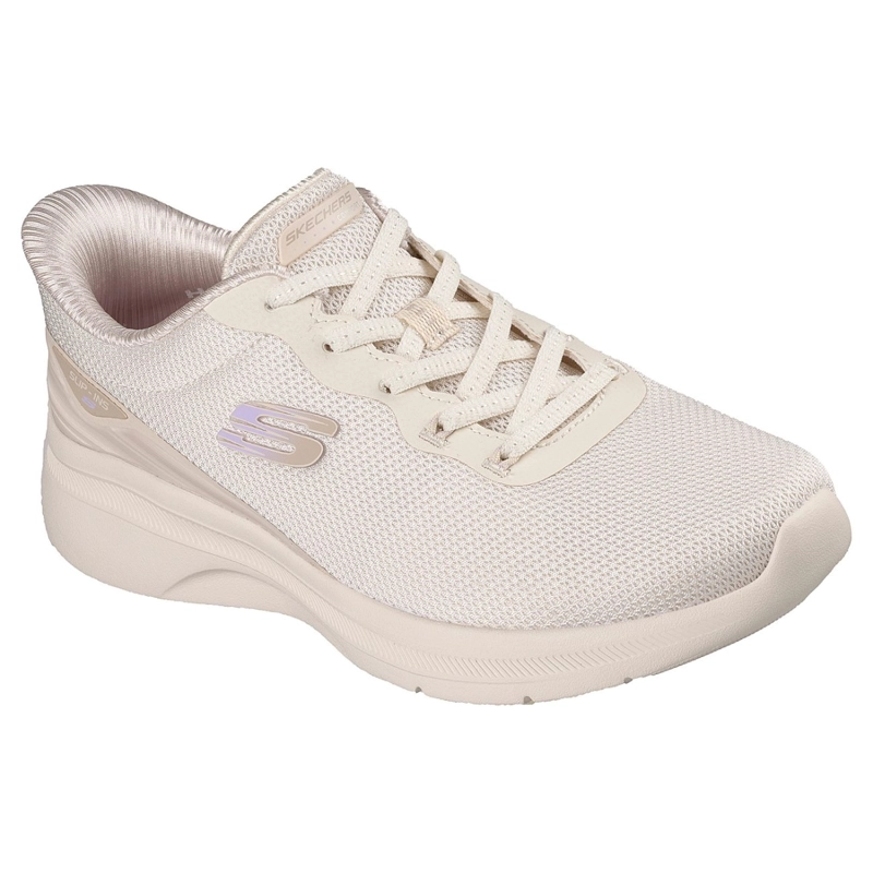 ZAPATILLAS SKECHERS MUJER SLIP-INS DYNAMIGHT 3.0 BEIGE - 2
