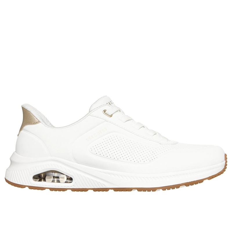 ZAPATILLAS SKECHERS MUJER SLIP-INS ARCH FIT UNO BLANCO - 1