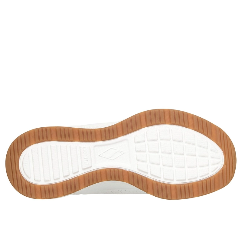 ZAPATILLAS SKECHERS MUJER SLIP-INS ARCH FIT UNO BLANCO - 3