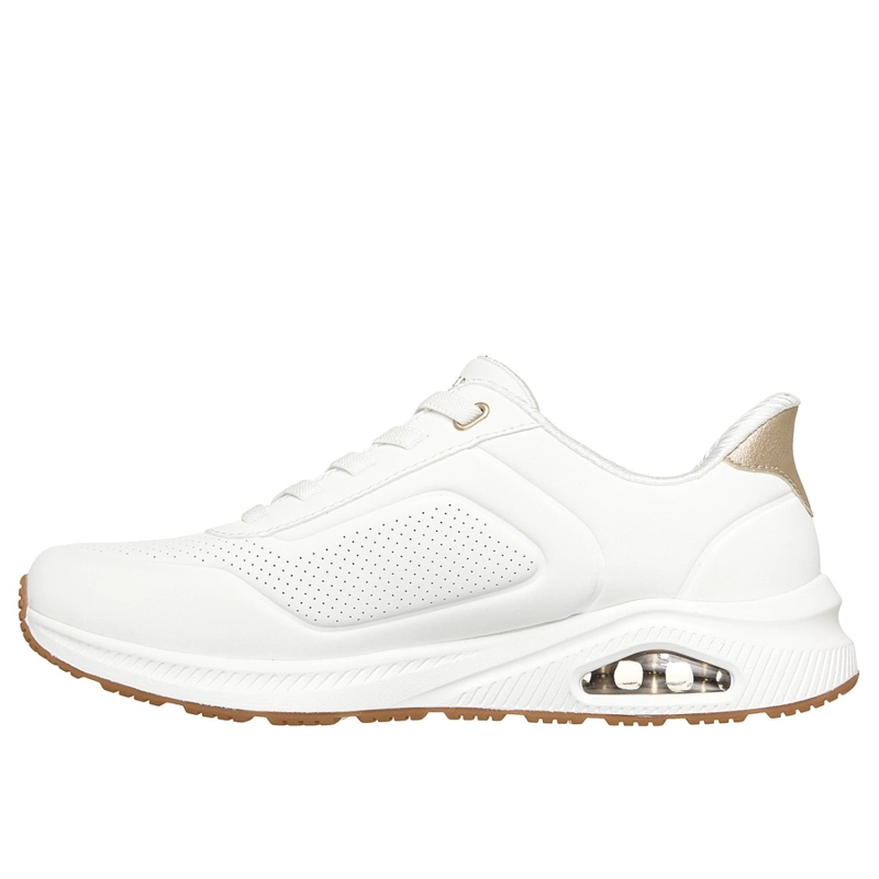 ZAPATILLAS SKECHERS MUJER SLIP-INS ARCH FIT UNO BLANCO - 4