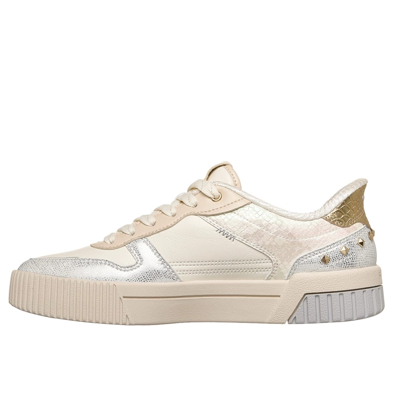 ZAPATILLAS SKECHERS MUJER SLIP-INS JADE STUDDED GLOW BLANCO - 4