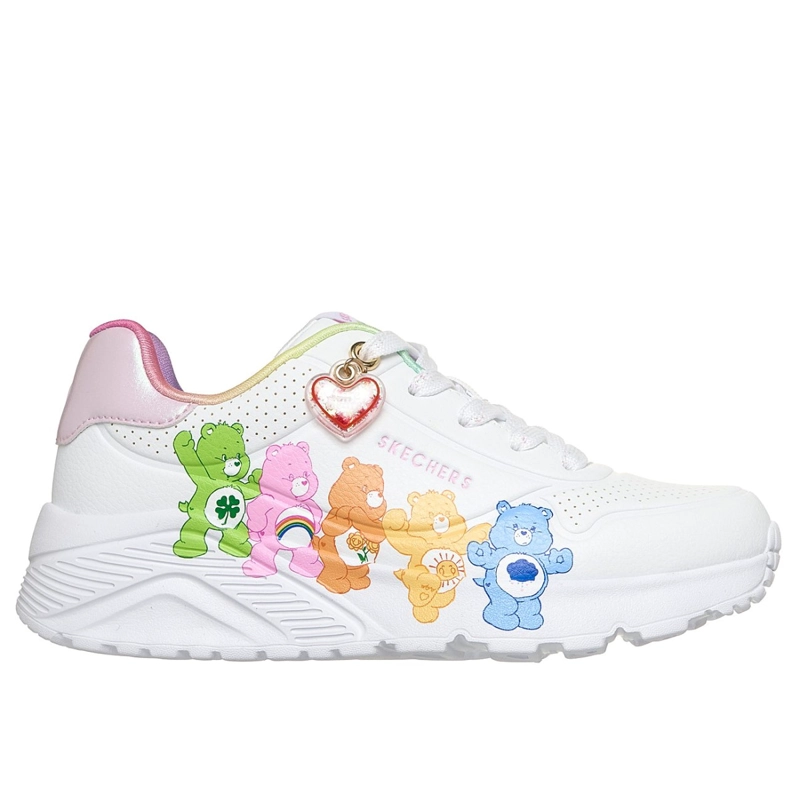 ZAPATILLAS SKECHERS MUJER UNO LITE - CARE BEARS BFFS BLANCO - 1