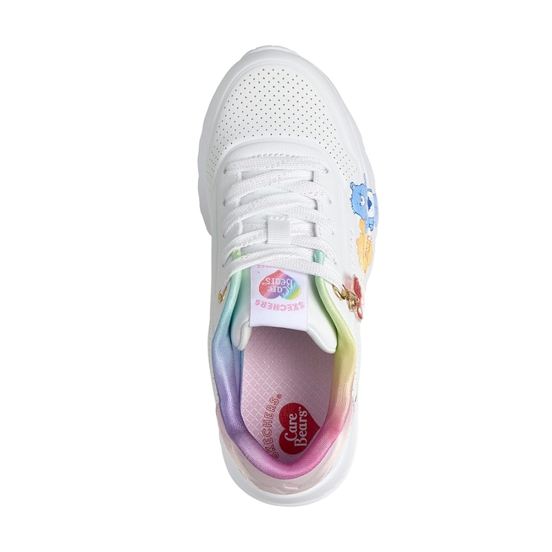 ZAPATILLAS SKECHERS MUJER UNO LITE - CARE BEARS BFFS BLANCO - 2