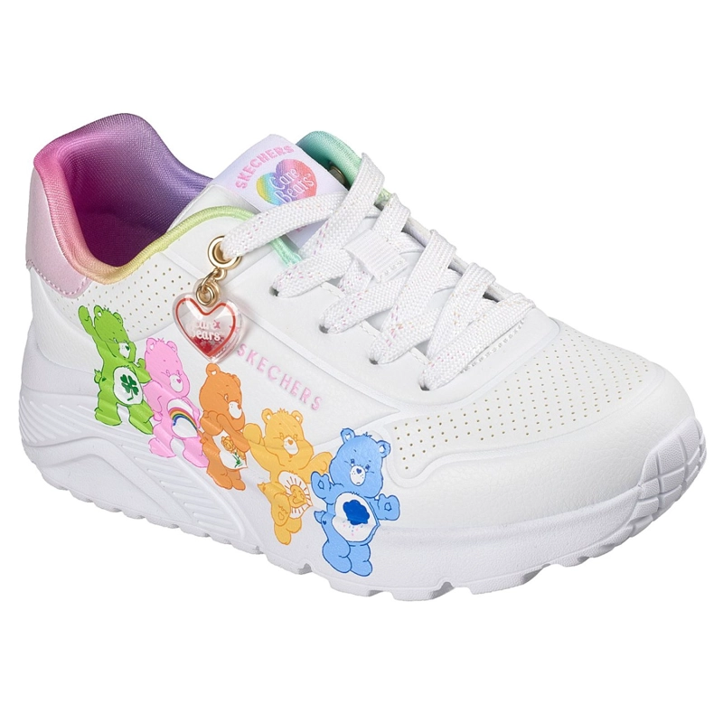 ZAPATILLAS SKECHERS MUJER UNO LITE - CARE BEARS BFFS BLANCO - 5