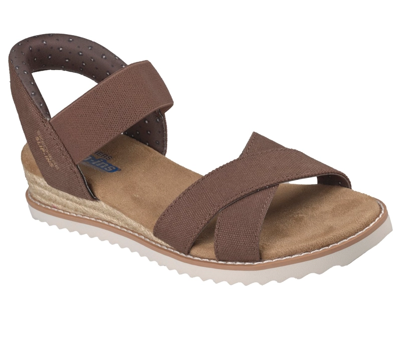 SANDALIAS MUJER SKECHERS SLIP-INS DESERT KISS GOLDEN LILY - 4
