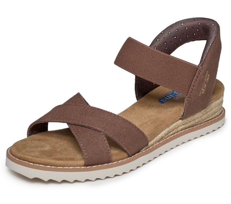 SANDALIAS MUJER SKECHERS SLIP-INS DESERT KISS GOLDEN LILY - 5