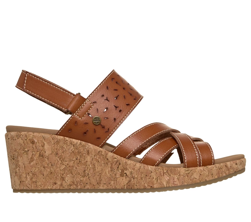 SANDALIAS MUJER SKECHERS ARCH FIT BEVERLEE 2.0 NATURAL ERA - 1