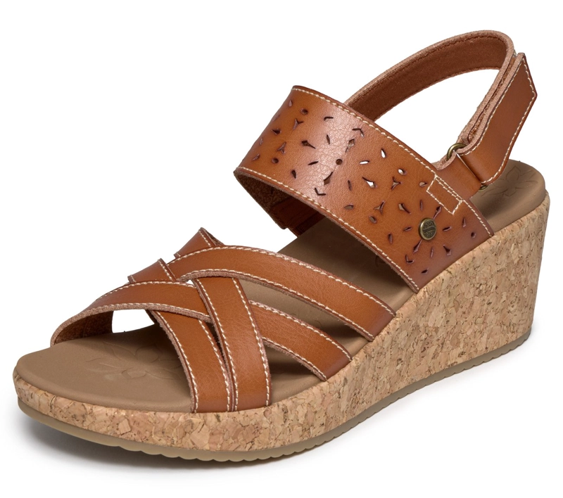 SANDALIAS MUJER SKECHERS ARCH FIT BEVERLEE 2.0 NATURAL ERA - 5