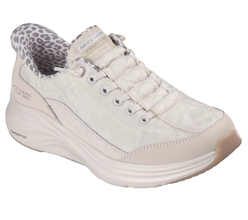 ZAPATILLAS MUJER SKECHERS SLIP-INS CONTOUR FOAM LEOPARD - 4