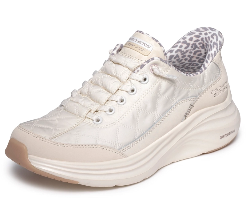 ZAPATILLAS MUJER SKECHERS SLIP-INS CONTOUR FOAM LEOPARD - 5