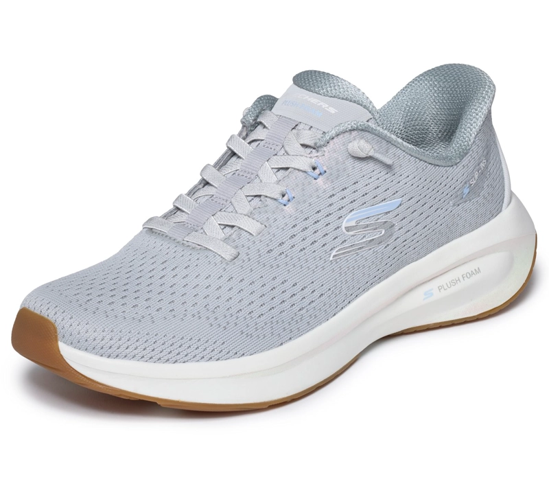 ZAPATILLAS MUJER SKECHERS SLIP-INS PLUSH FOAM OPAL MIST - 5