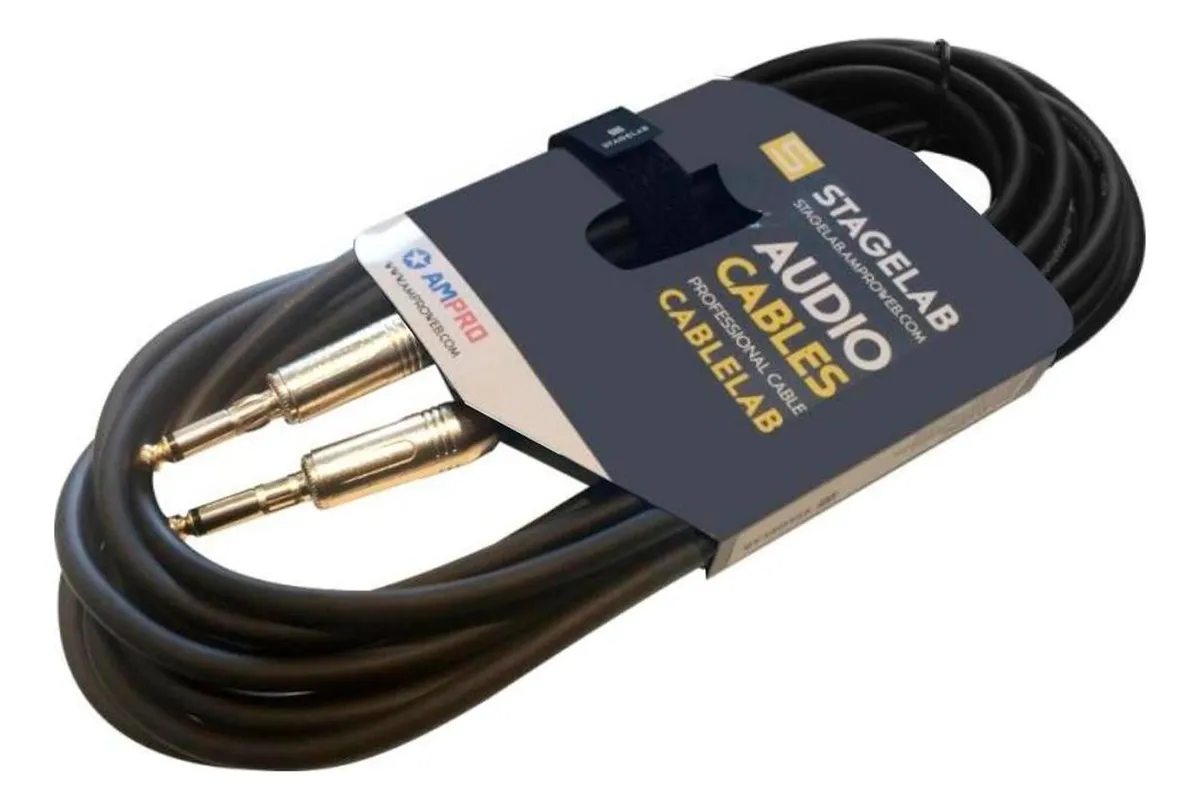 CABLE STAGELAB CLI-PP6 6M PLUG 6.3MM EN COLOR NEGRO - 1