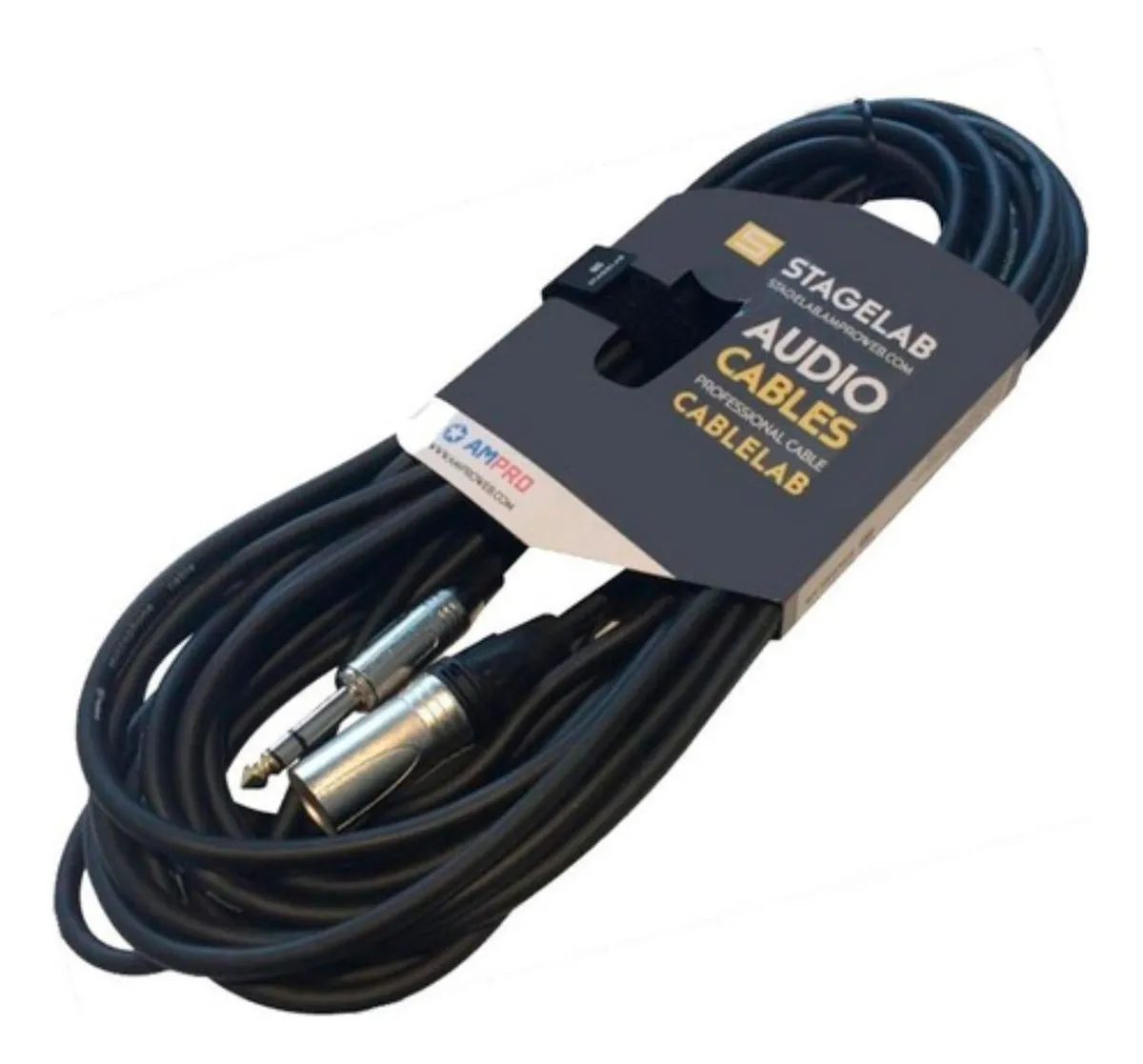 CABLE LAB XLR M A PLUG TRS 3MTS STAGELAB CLM-XMST3 - 1