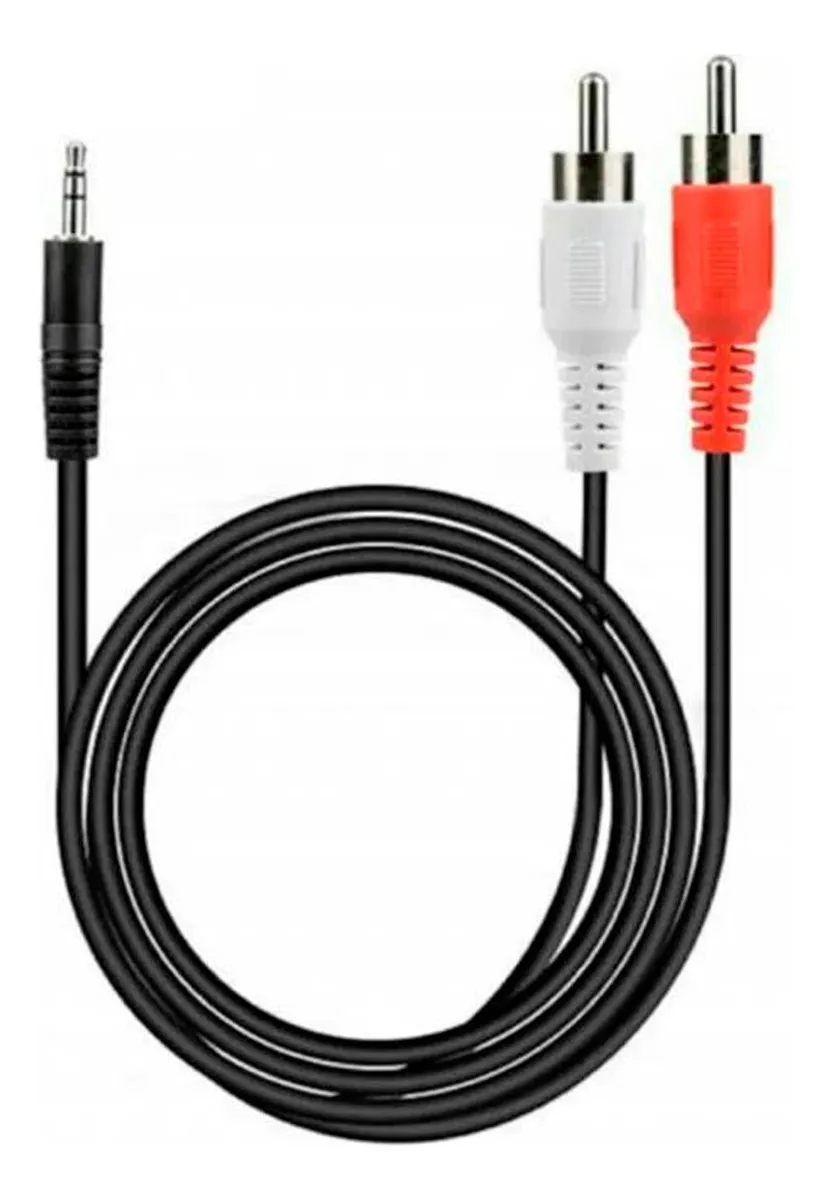 CABLE 1 PLUG 3.5ST A 2 PLUG RCA 1,80 MTS PHILCO 32N000211 - 1