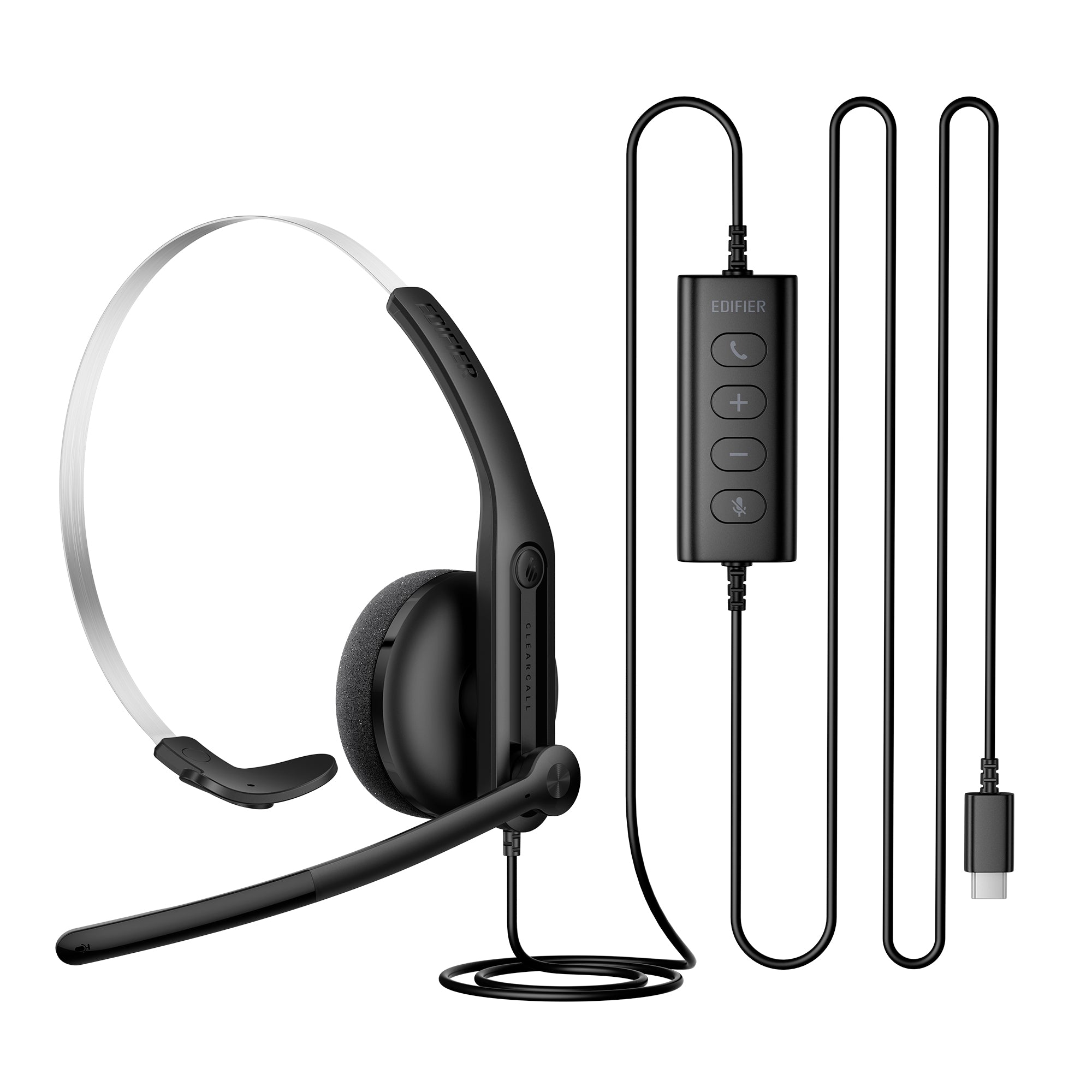 EDIFIER CC100 AUDIFONO MONO USB CON MICROFONO - 2