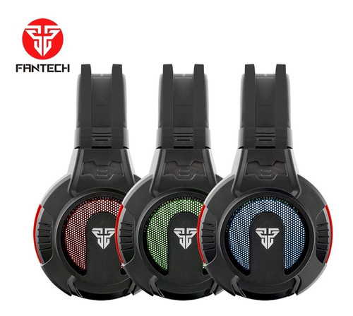 AUDÍFONOS GAMER FANTECH HEADSET VISAGE II HG17S NEGRO CONECTOR JACK 3.5MM - 5