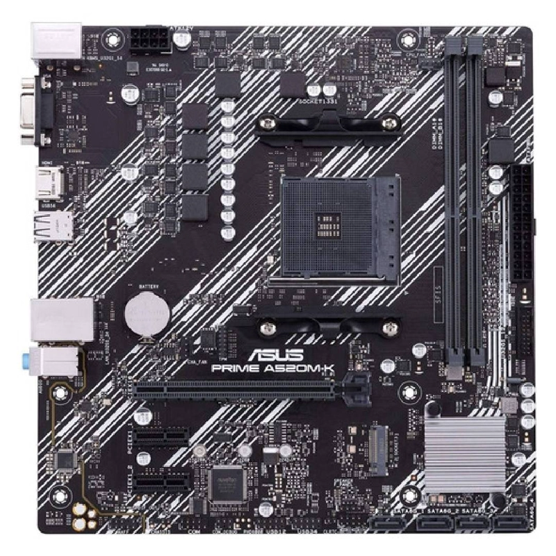 PLACA MADRE ASUS PRIME A520M-K AM4 AMD RYZEN MICRO ATX - 1