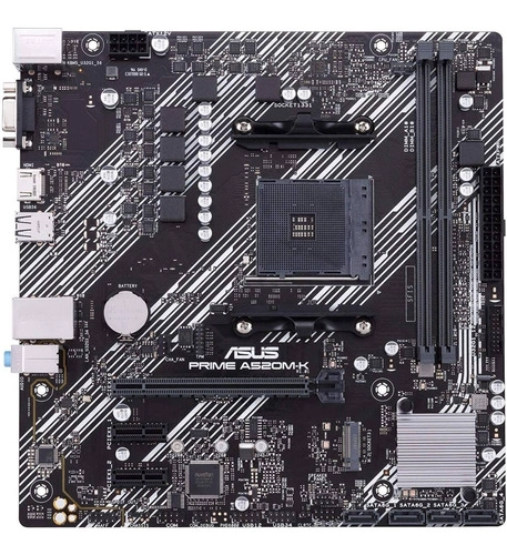 PLACA MADRE ASUS PRIME A520M-K AM4 AMD RYZEN MICRO ATX - 7