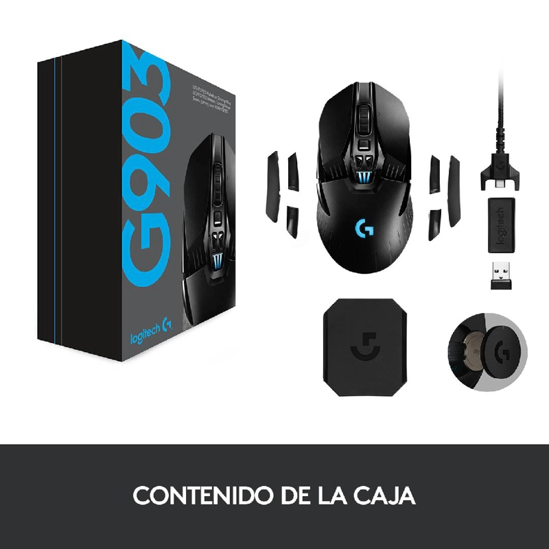MOUSE GAMER LOGITECH G903 INALAMBRICO LIGHTSPEED HERO - 8