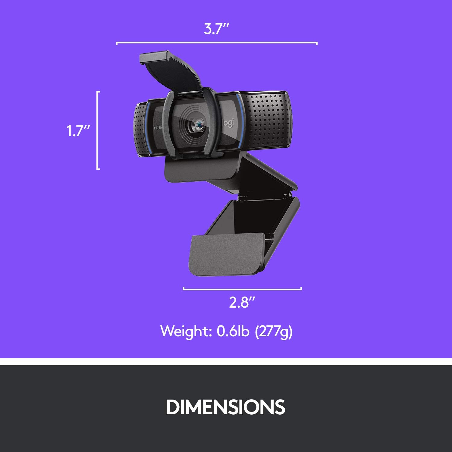 CAMARA WEB LOGITECH C920S FULL HD CON MICROFONO USB - 7