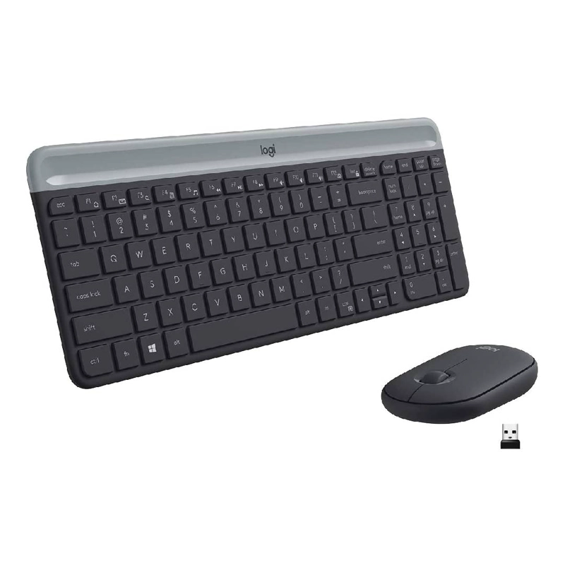TECLADO INALÁMBRICO LOGITECH Y MOUSE MK470 SLIM NEGRO - 1