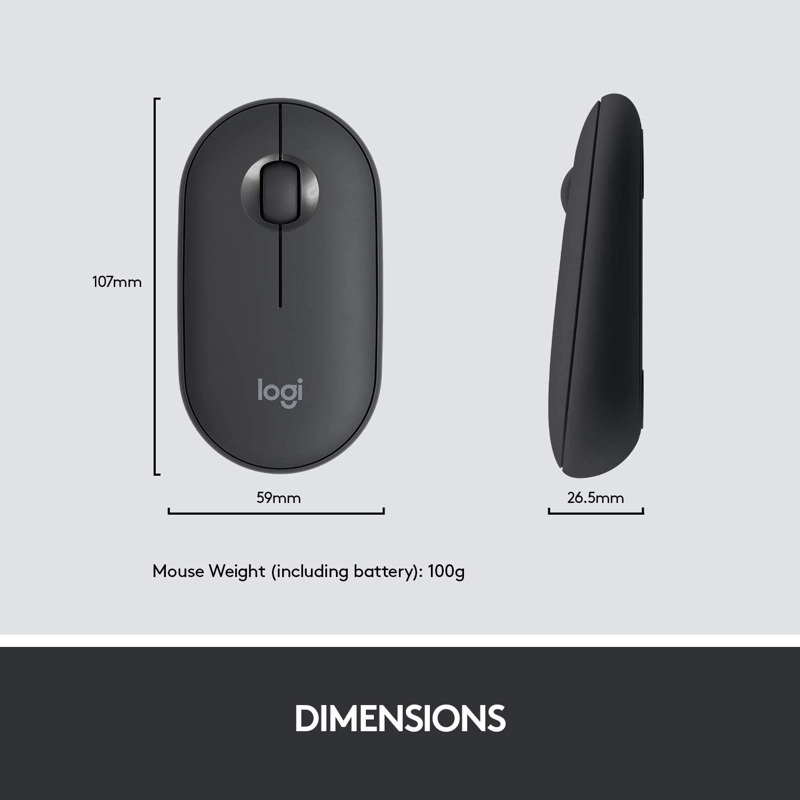 TECLADO INALÁMBRICO LOGITECH Y MOUSE MK470 SLIM NEGRO - 5