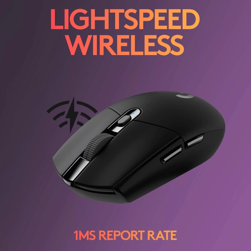 MOUSE INALÁMBRICO LOGITECH G GAMER G305 NEGRO 12K DPI - 5