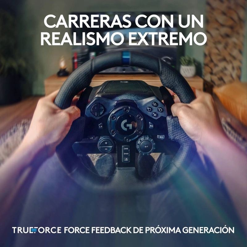 VOLANTE GAMER C/ PEDALES LOGITECH G923 EDICION PS4 - 6