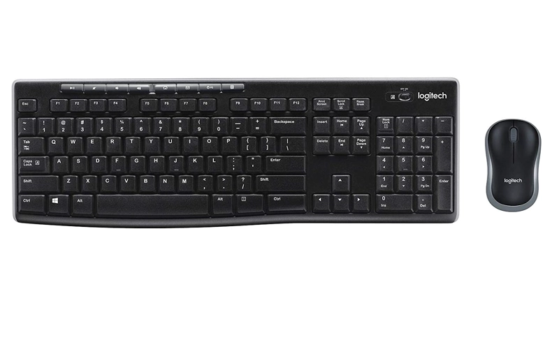 TECLADO Y MOUSE UNIVERSAL INALÁMBRICO LOGITECH MK270 ANTIDERRAME - 1