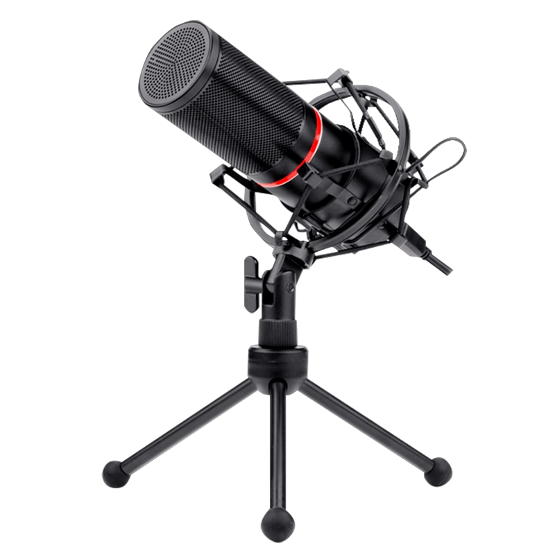 MICROFONO GAMER REDRAGON BLAZAR GM300 USB LED ROJO