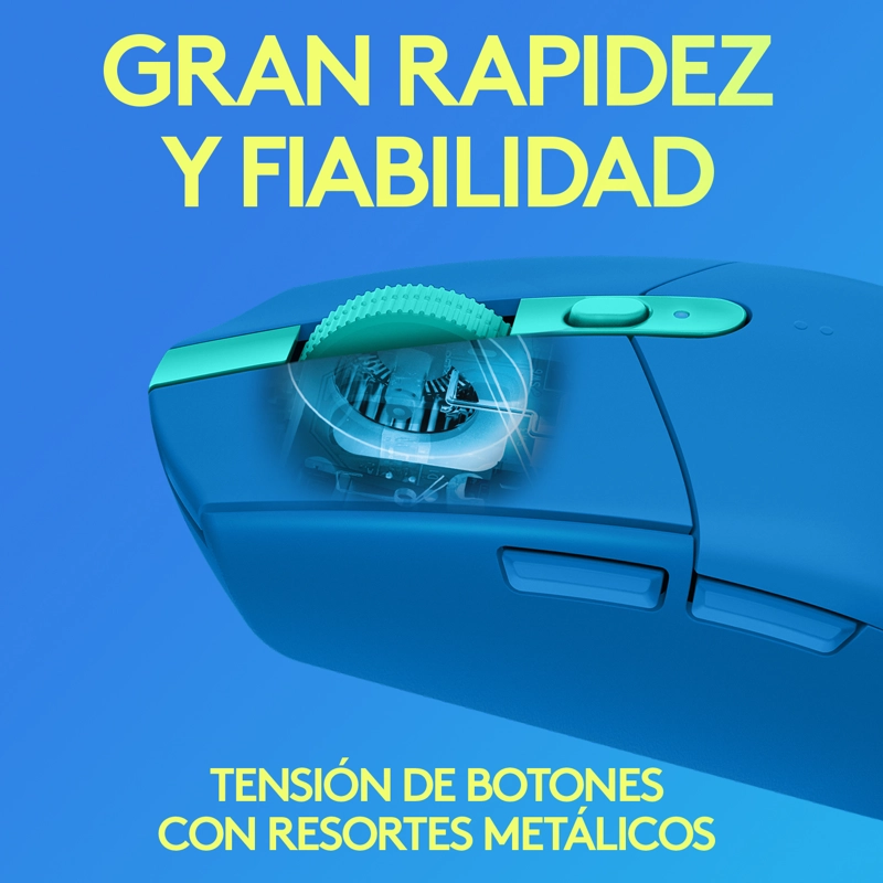 MOUSE GAMER LOGITECH INALAMBRICO G305 AZUL 12K DPI - 5