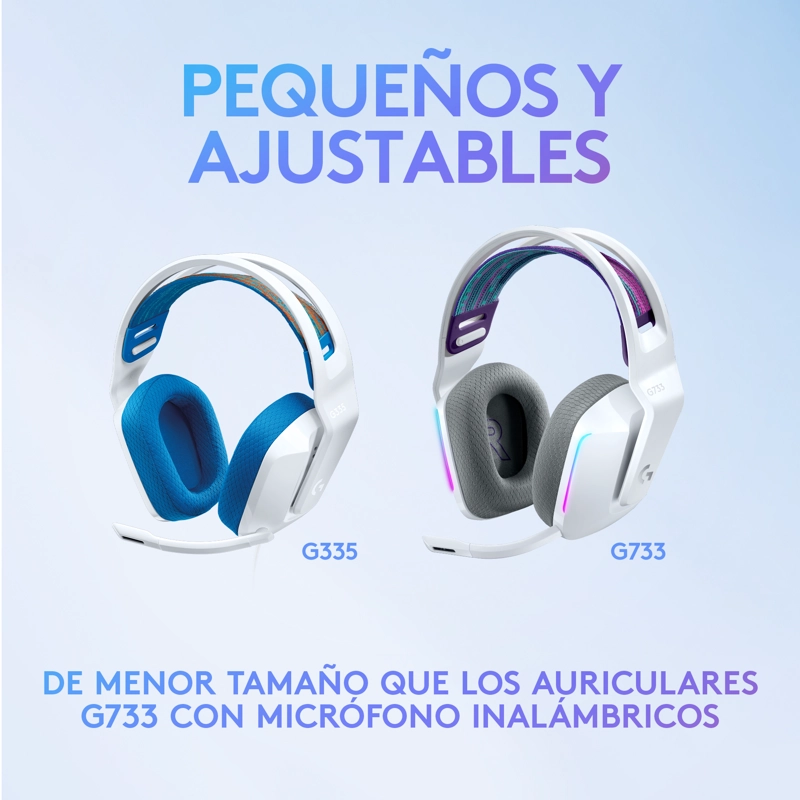 AUDÍFONOS GAMER LOGITECH G HEADSET G335 BLUETOOTH BLANCO CONECTOR JACK 3.5MM - 7
