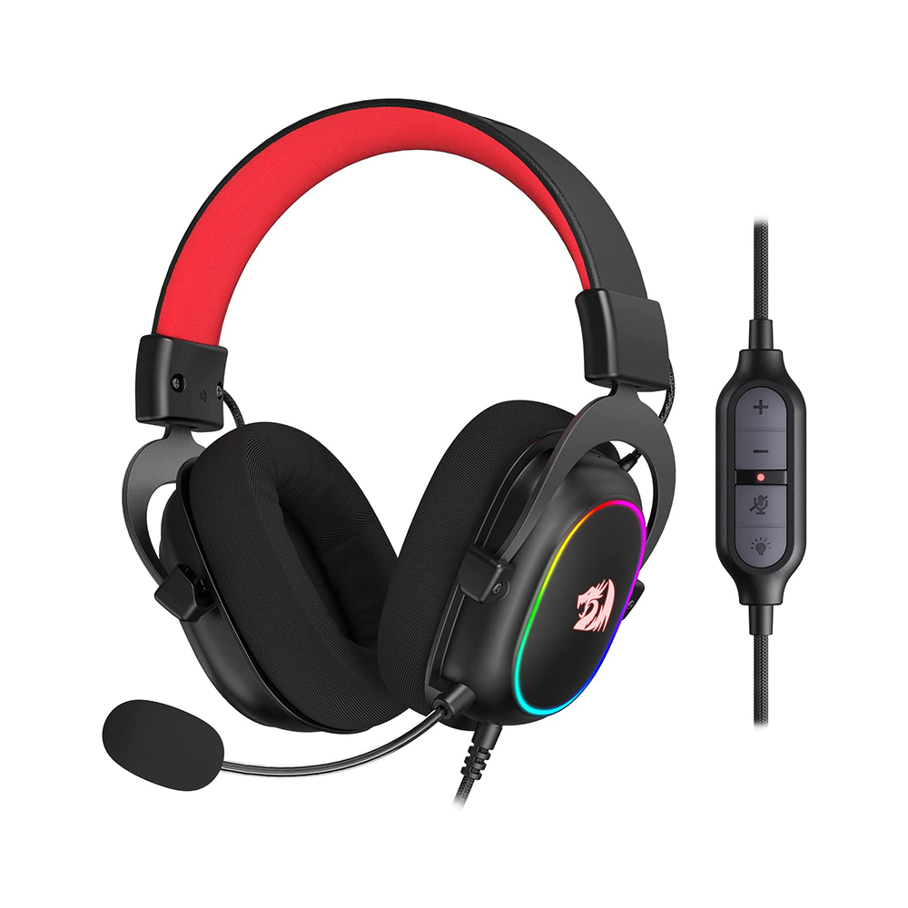 AUDÍFONOS GAMER REDRAGON HEADSET ZEUS X LUZ RGB NEGRO - 1