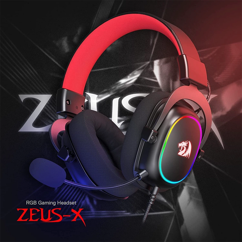 AUDÍFONOS GAMER REDRAGON HEADSET ZEUS X LUZ RGB NEGRO - 2