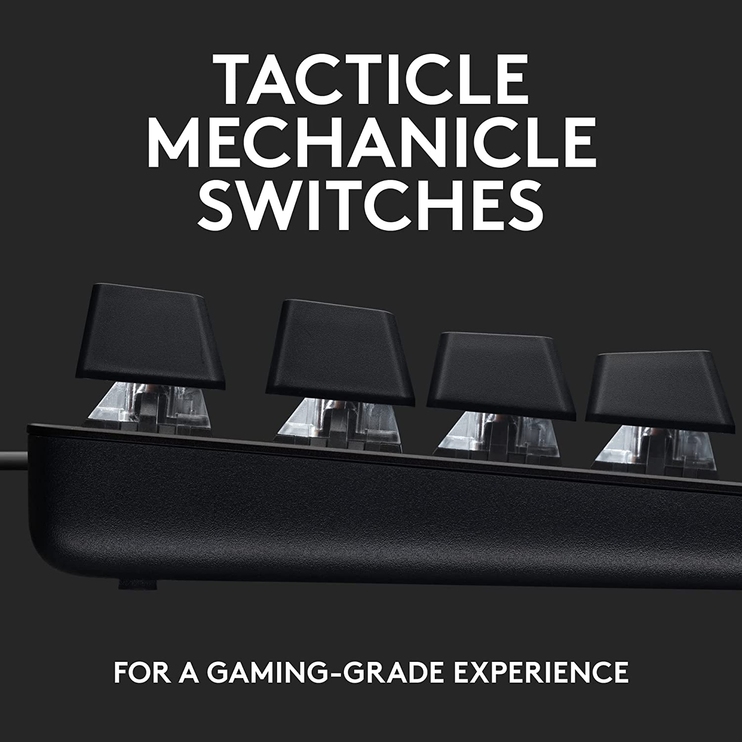 TECLADO GAMER LOGITECH G413 TKL MECANICO NEGRO - 6