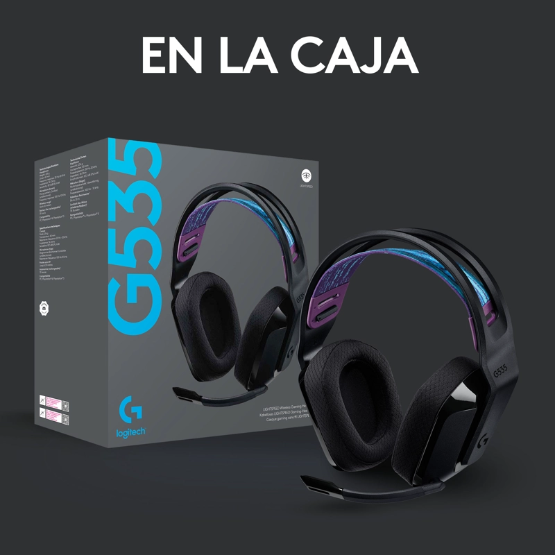 AUDÍFONOS GAMER LOGITECH G HEADSET G535 BLUETOOTH NEGRO - 9