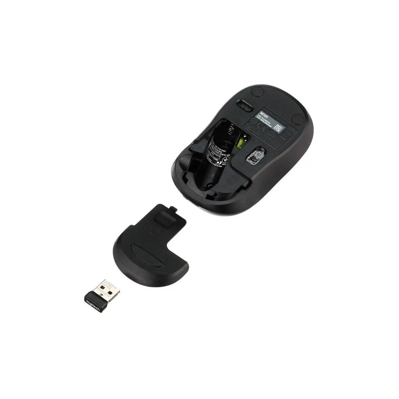MOUSE LOGITECH INALAMBRICO M185 ROJO - 4