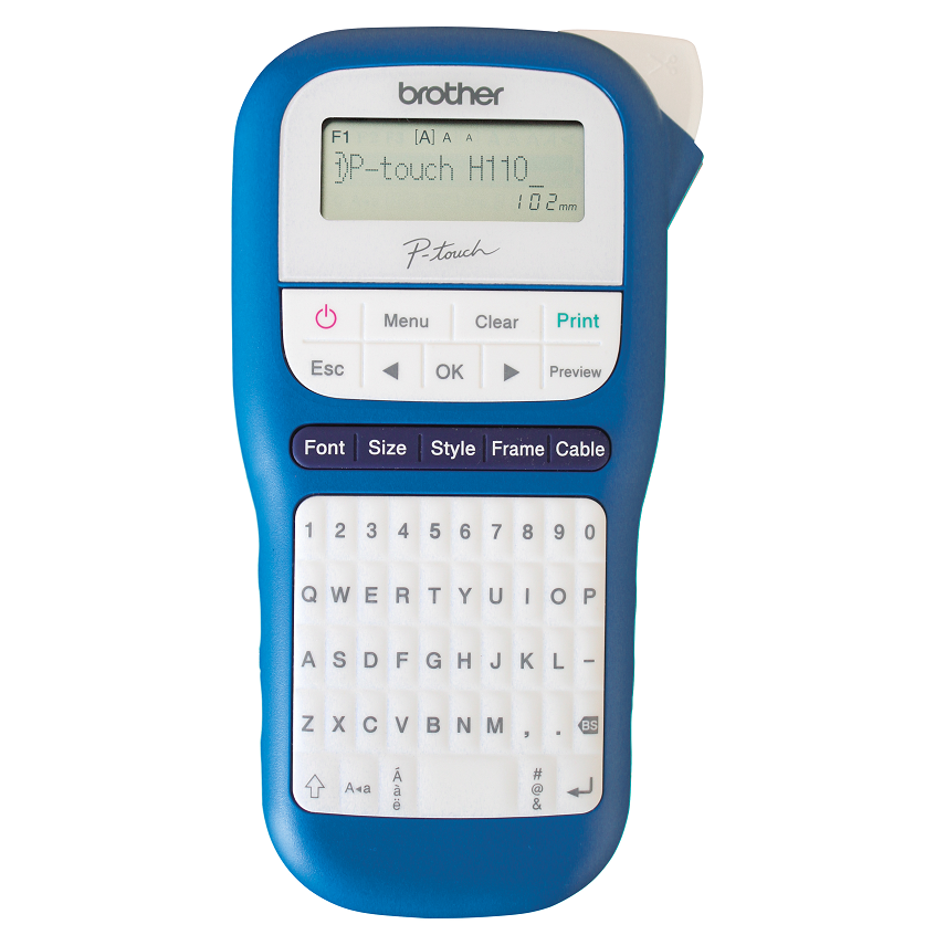 ROTULADORA AZUL BROTHER PT-H110BW - 1