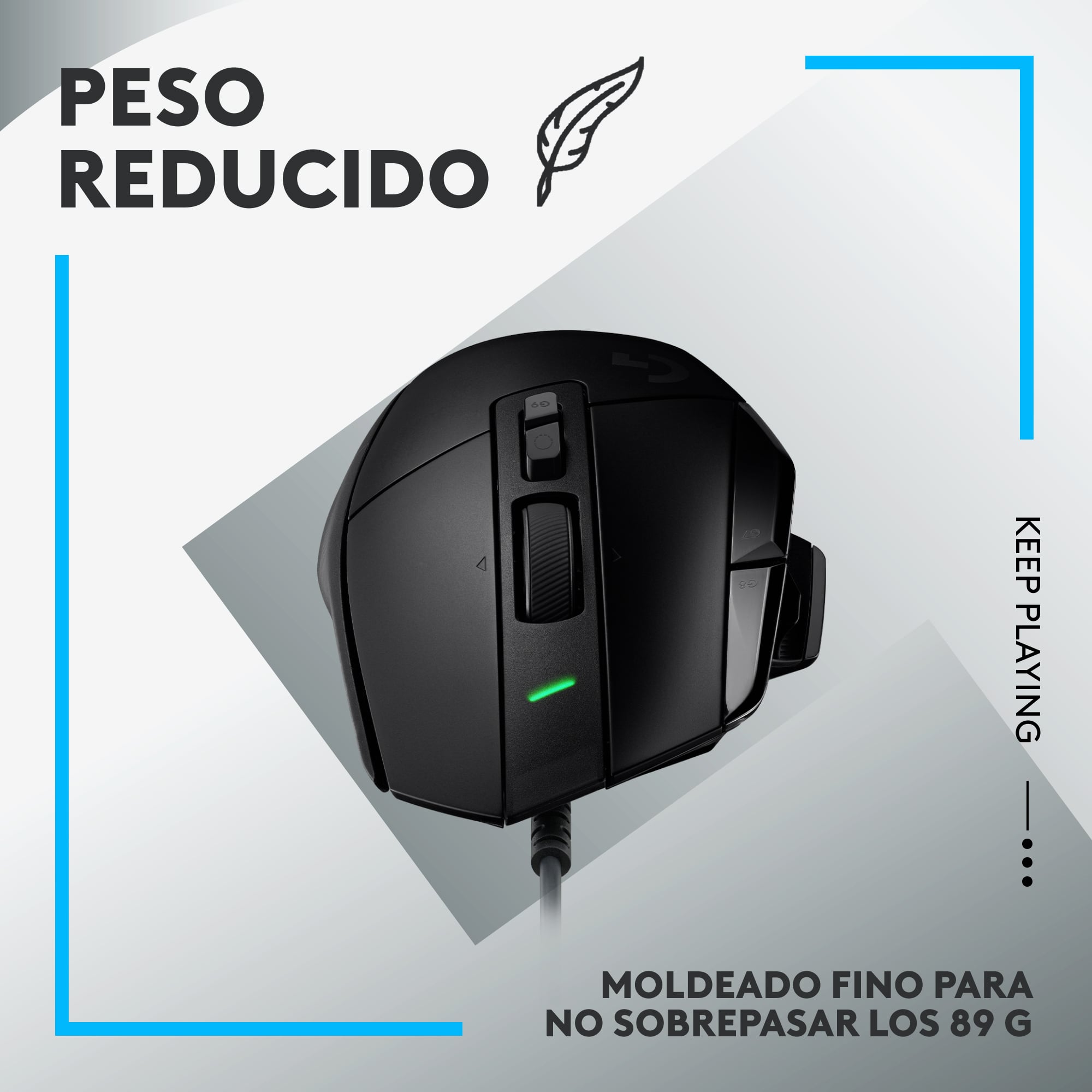 MOUSE GAMER LOGITECH G502 X BLACK 25600 DPI - 2
