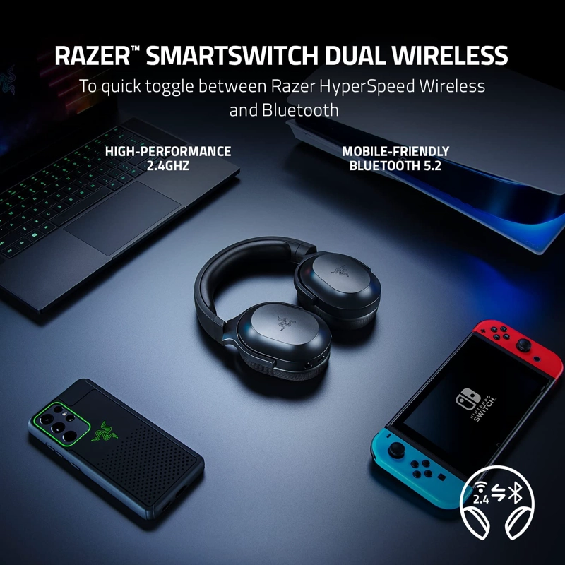 AUDÍFONOS GAMER RAZER HEADSET BARRACUDA X 2022 NEGRO - 5